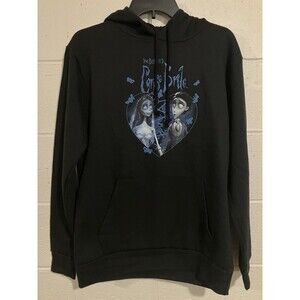CORPSE BRIDE Licensed Adult Pullover Hooded Sweatshirt Hoodie Size M MEDIUM